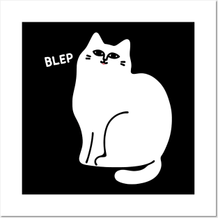 Cat Goes Blep Posters and Art